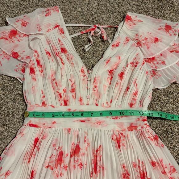 Self-Portrait Pink Floral Mini Dress - Picture 9 of 9